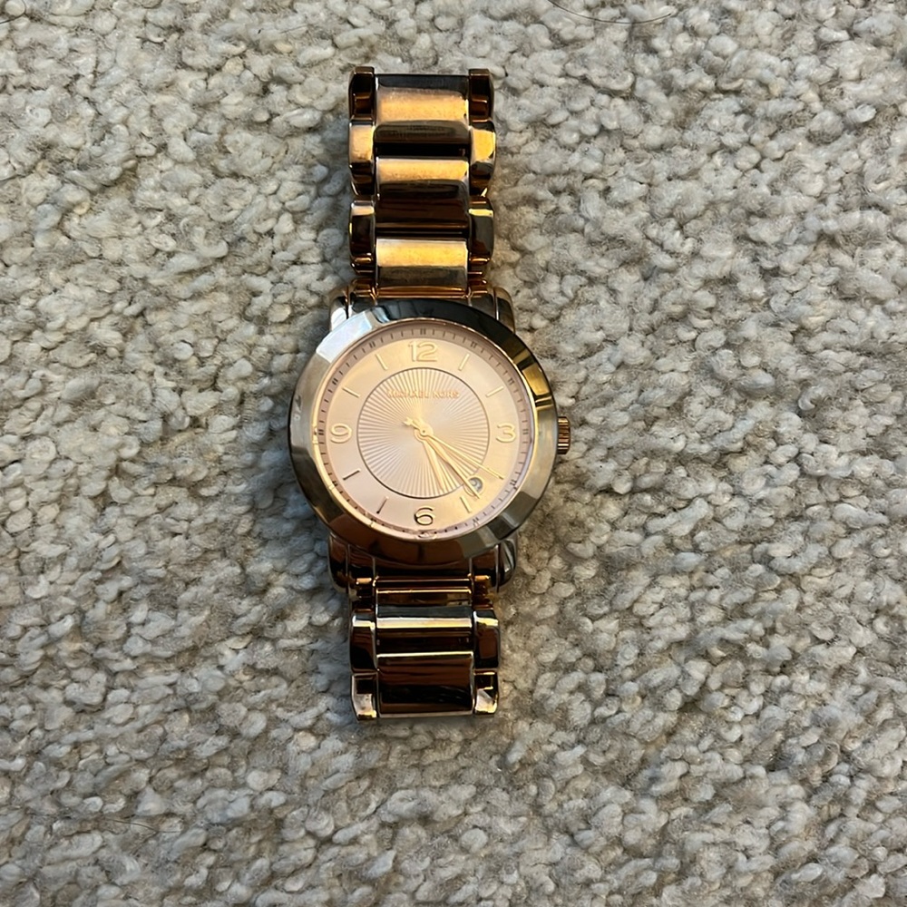 Michael Kors Rose Gold Watch few small scratches on band